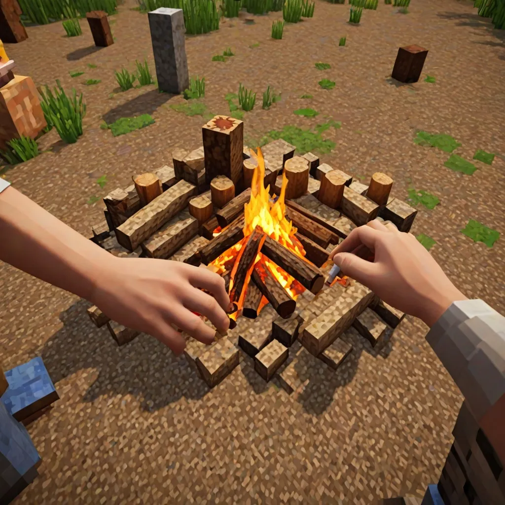 Jak zrobić ognisko w Minecraft?